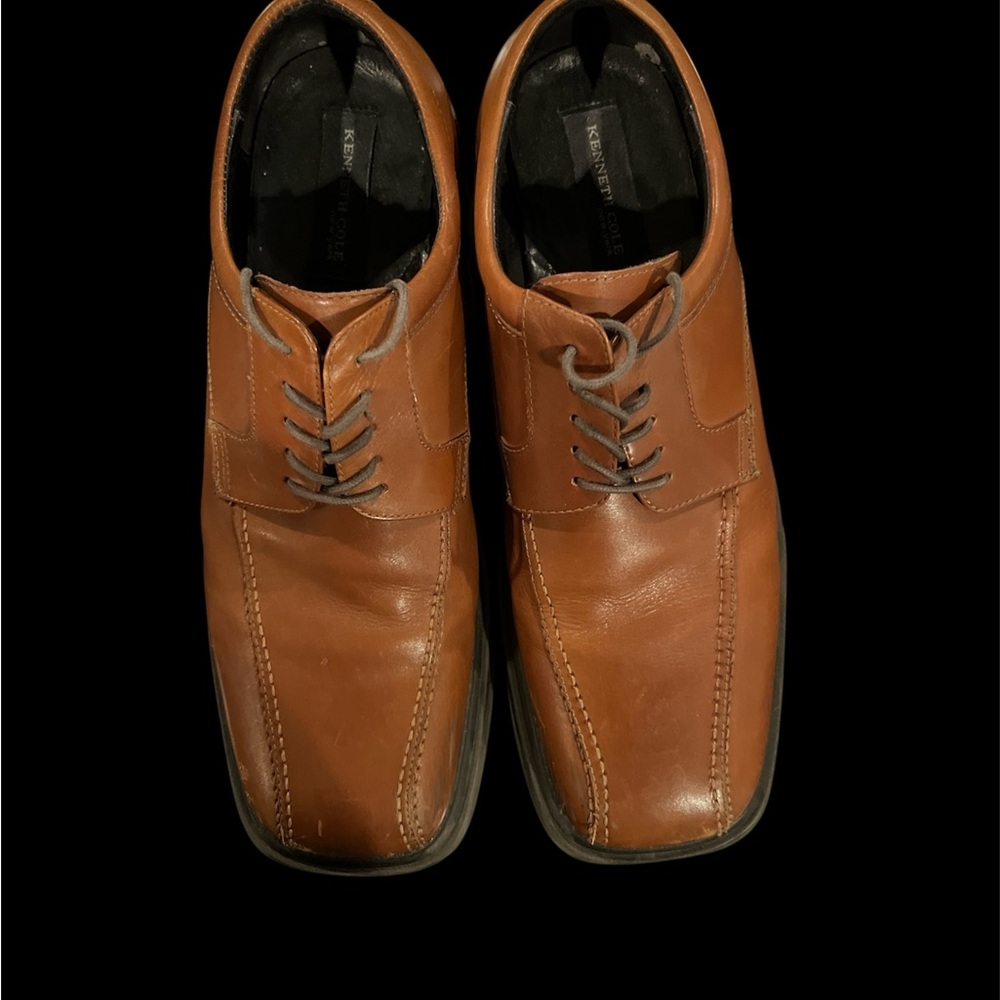 Kenneth Cole Men's Tan Leather Oxfords